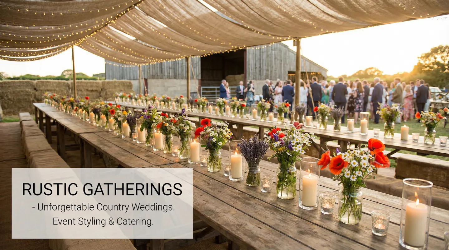 Table champetre en plein air